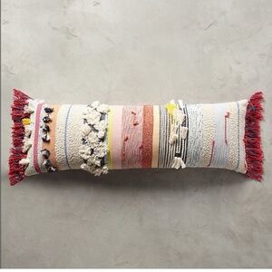 Anthropologie All Roads Marisol Pillows 14”x40” Lumbar vibrant multi color